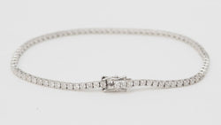 Bracelet rivière en or gris et diamants 2,04cts - Castafiore