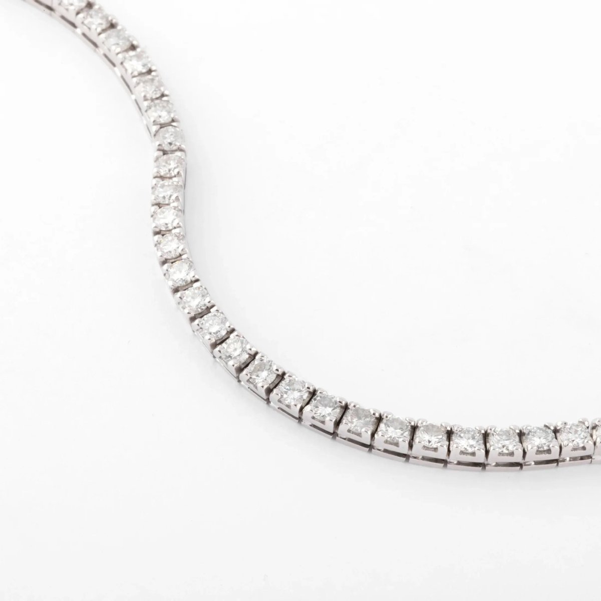 Bracelet Rivière en Or gris orné de diamant - Castafiore