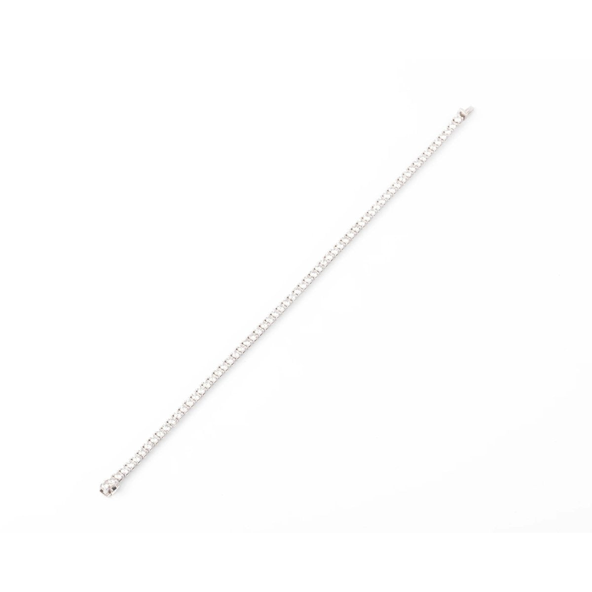 Bracelet Rivière en Or gris orné de diamant - Castafiore