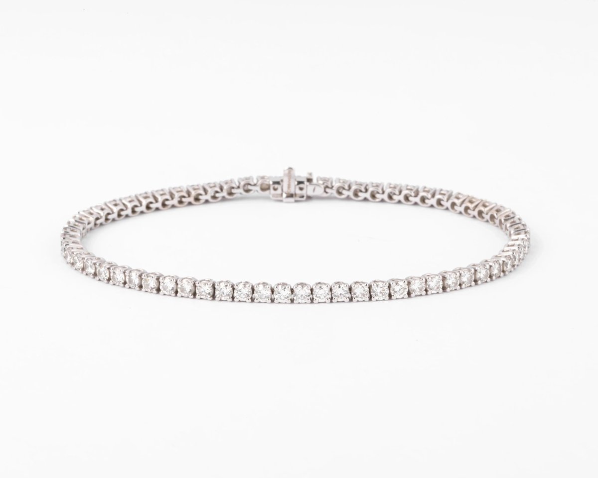 Bracelet Rivière en Or gris orné de diamant - Castafiore