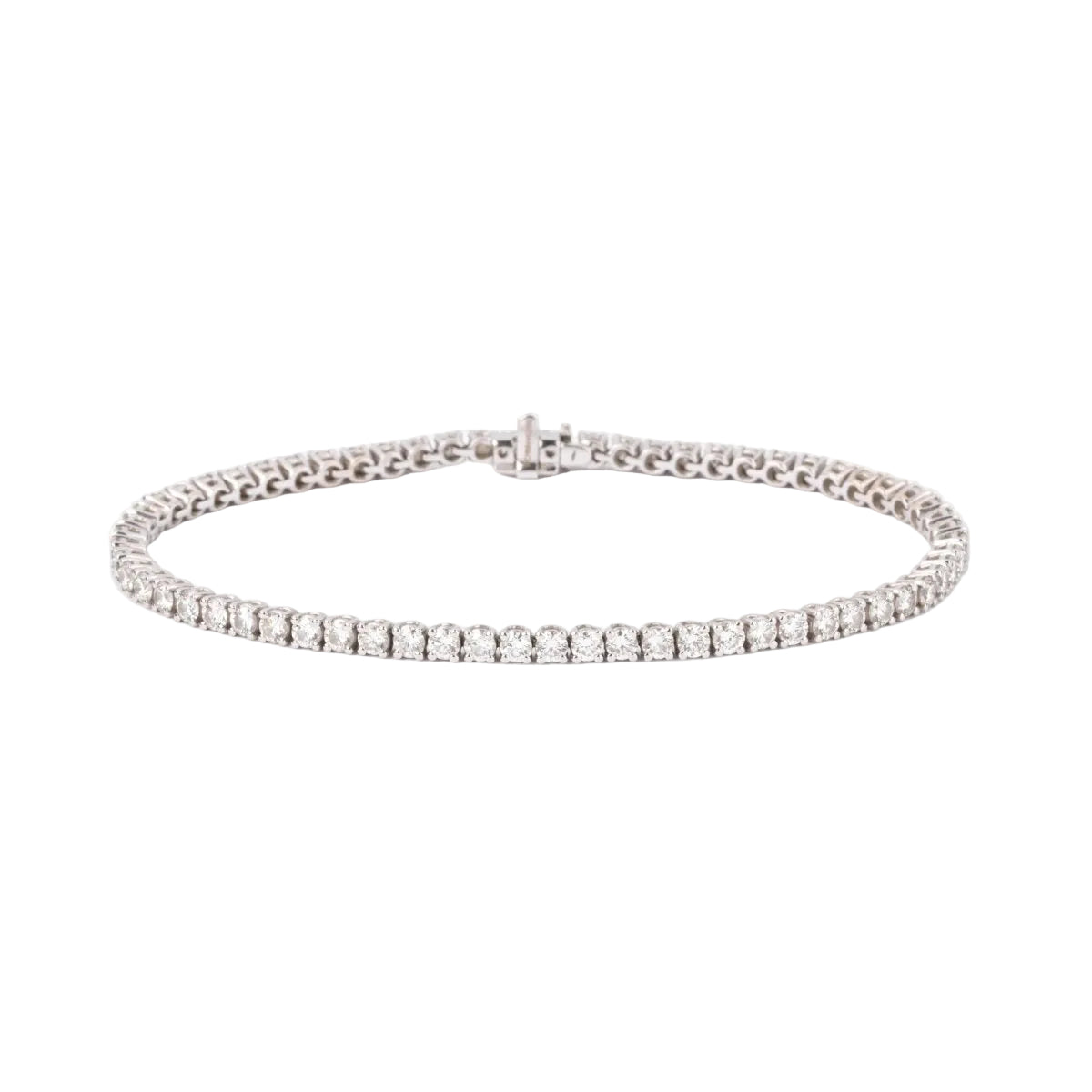 Bracelet Rivière en Or gris orné de diamant - Castafiore