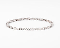 Bracelet Rivière en Or gris orné de diamant - Castafiore