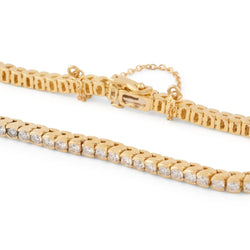 Bracelet rivière en or jaune et diamant taille brillant - Castafiore