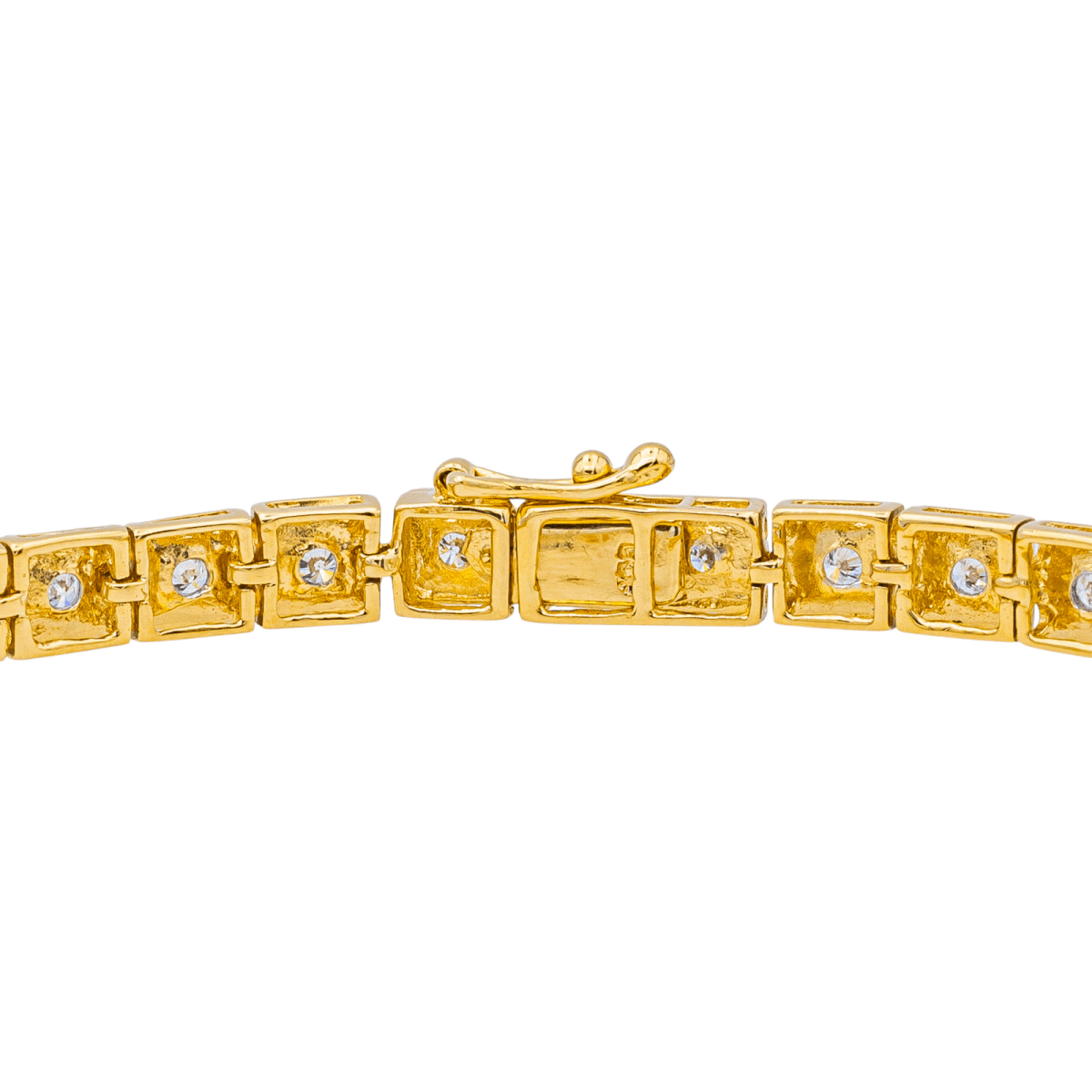 Bracelet Rivière en or jaune, or blanc et diamants - Castafiore
