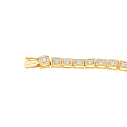 Bracelet Rivière en or jaune, or blanc et diamants - Castafiore
