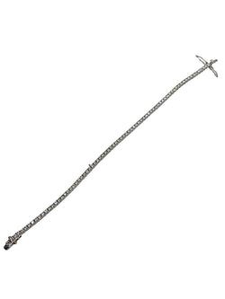 Bracelet rivière or blanc et diamants 1,80 ct - Castafiore