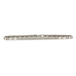 Bracelet Semi - rigide - Or blanc et Diamants - Castafiore