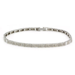 Bracelet Semi - rigide - Or blanc et Diamants - Castafiore