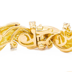 Bracelet Semi - Rigide Or jaune Diamant - Castafiore