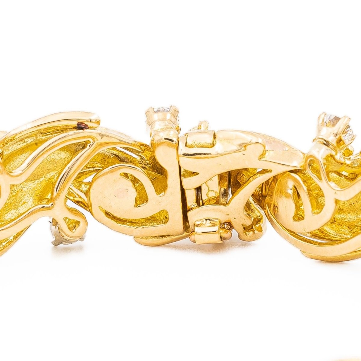 Bracelet Semi - Rigide Or jaune Diamant - Castafiore