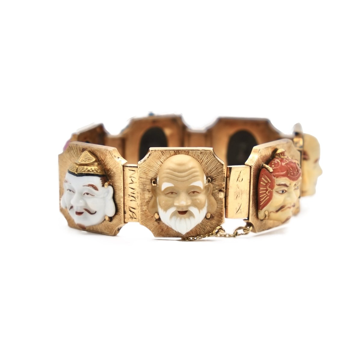Bracelet "Sept visages" en or jaune - Castafiore