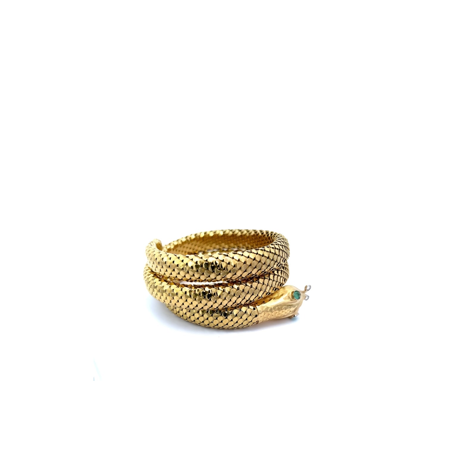 Bracelet serpent en or jaune 18k - Castafiore