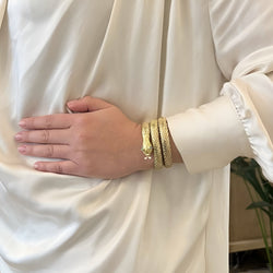 Bracelet serpent en or jaune 18k - Castafiore