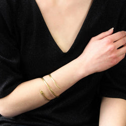 Bracelet serpent en or jaune - Castafiore