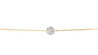 Bracelet solitaire en diamant et or jaune - Castafiore