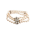 Bracelet Souple 3 rangs de perles en or blanc et saphirs - Castafiore