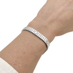 Bracelet Cartier, "Love Unlimited Souple", white gold.