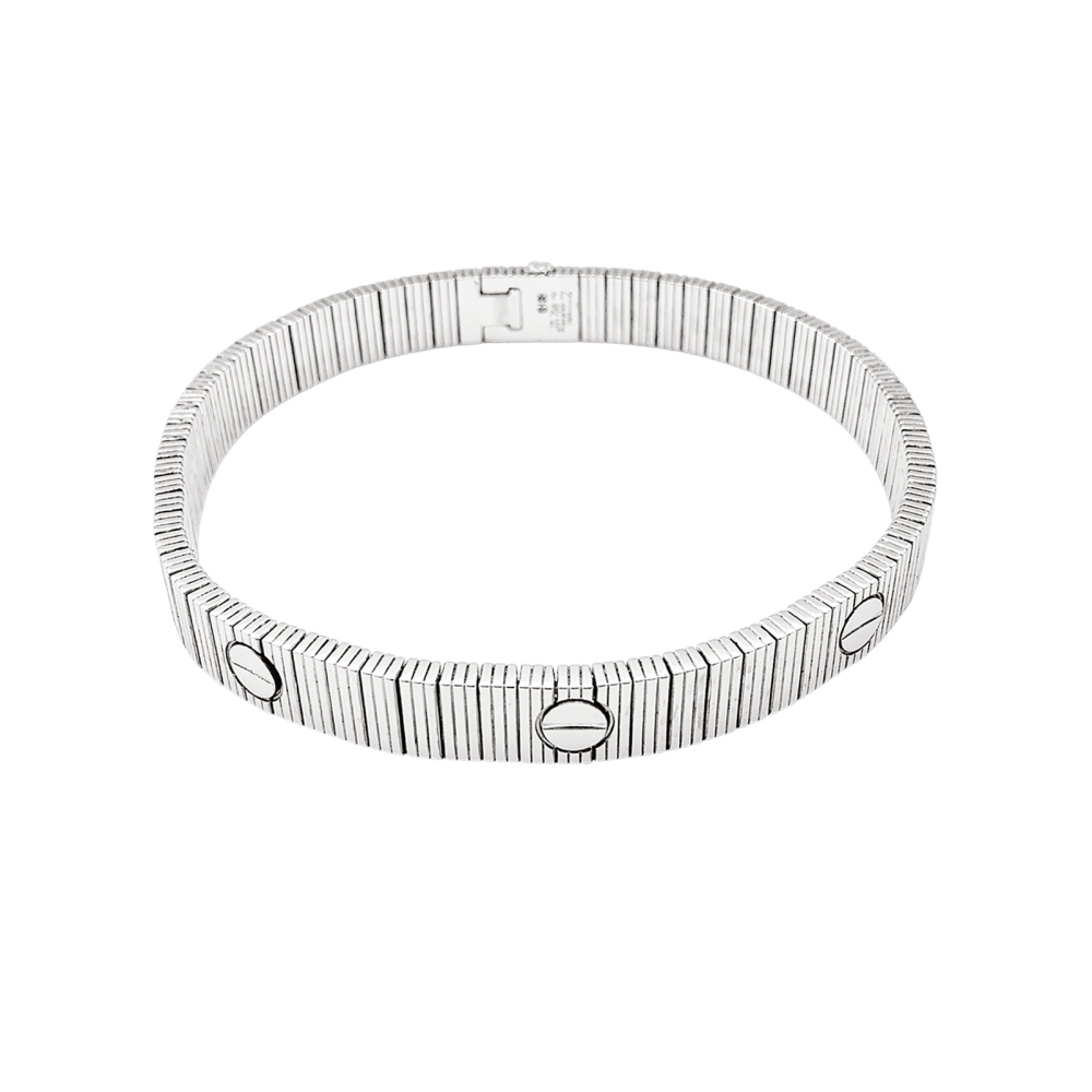 Bracelet Cartier, "Love Unlimited Souple", white gold.