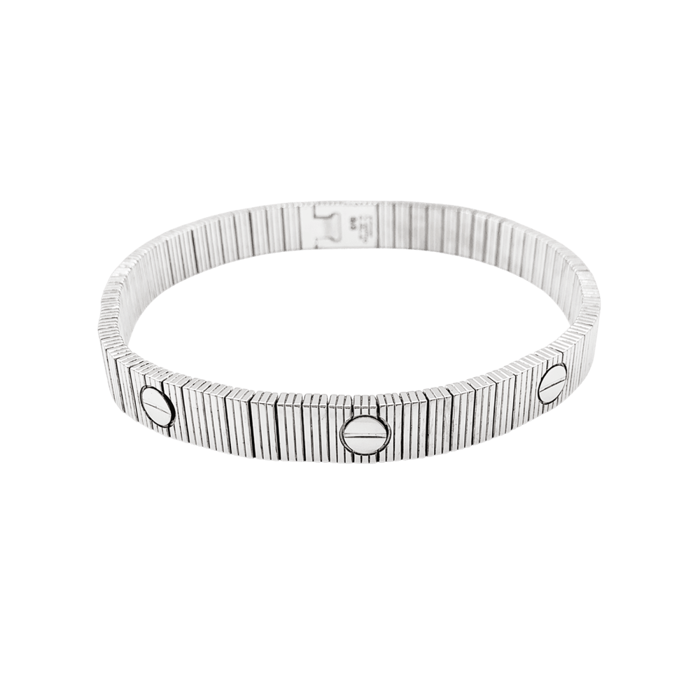 Bracelet Cartier, "Love Unlimited Souple", white gold.