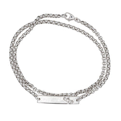 Bracelet Souple CHAUMET "Liens Évidence" en or blanc et diamants - Castafiore