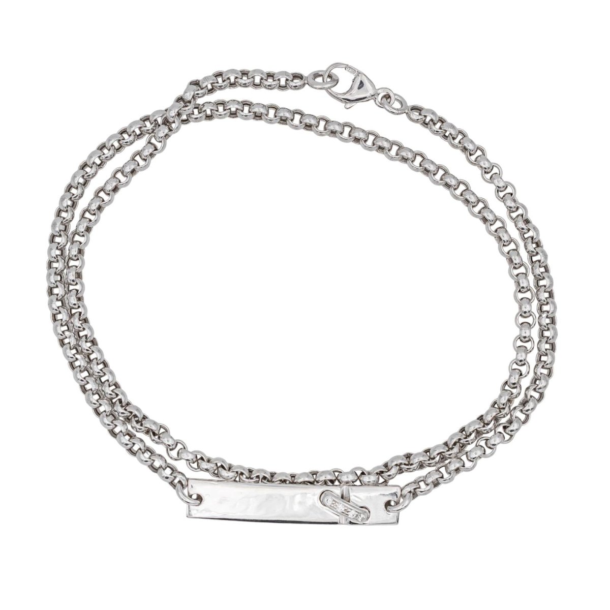 Bracelet Souple CHAUMET "Liens Évidence" en or blanc et diamants - Castafiore