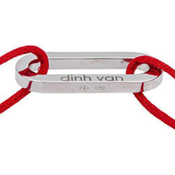 Bracelet Souple DINH VAN "Maillon" en or blanc - Castafiore