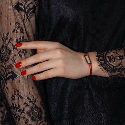 Bracelet Souple DINH VAN "Maillon" en or blanc - Castafiore