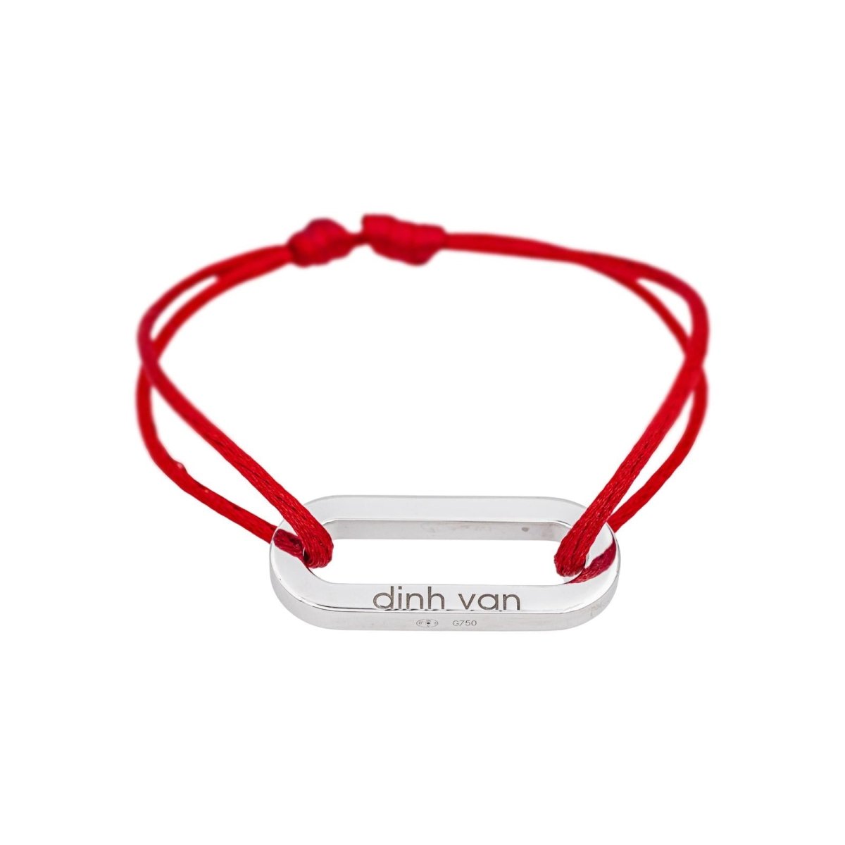 Bracelet Souple DINH VAN "Maillon" en or blanc - Castafiore