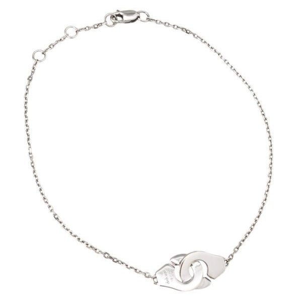 Bracelet Souple DINH VAN "Menottes" en or blanc - Castafiore