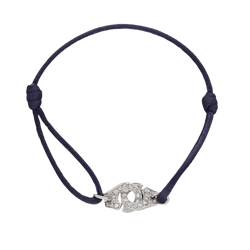 Bracelet Souple DINH VAN "Menottes" en or blanc et diamants - Castafiore