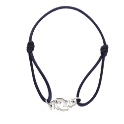 Bracelet Souple DINH VAN "Menottes" en or blanc et diamants - Castafiore