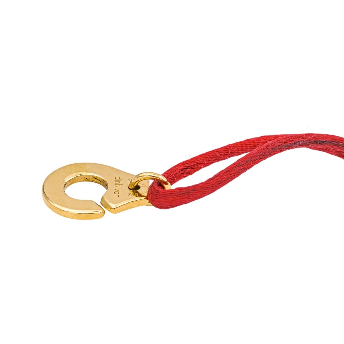 Bracelet Souple DINH VAN "Menottes R12" en or jaune et saphirs - Castafiore