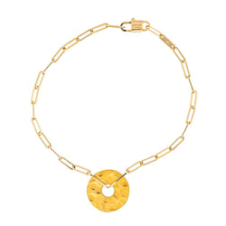 Bracelet Souple DINH VAN "Pi 14 mm" en or jaune - Castafiore