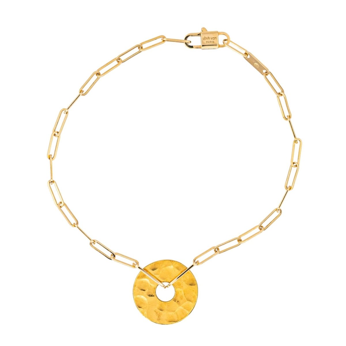 Bracelet Souple DINH VAN "Pi 14 mm" en or jaune - Castafiore