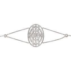 Bracelet Souple DJULA en or blanc et diamants - Castafiore