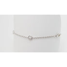 Bracelet souple en or blanc et diamant - Castafiore