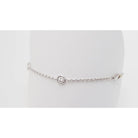 Bracelet souple en or blanc et diamant - Castafiore