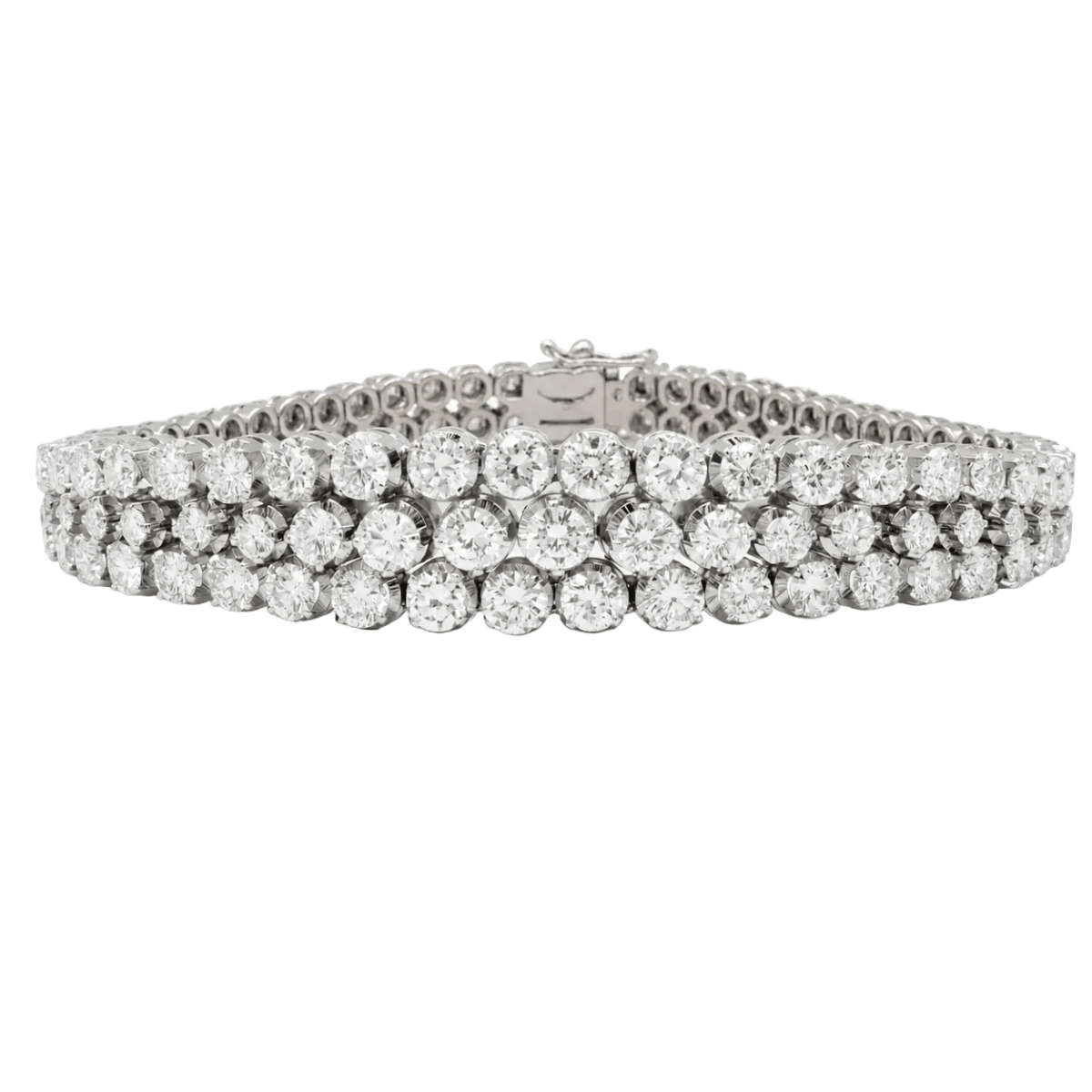 Bracelet Souple en or blanc et diamants - Castafiore