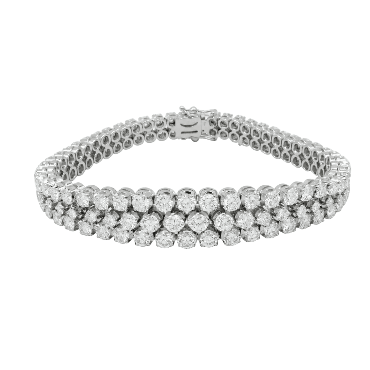Bracelet Souple en or blanc et diamants - Castafiore