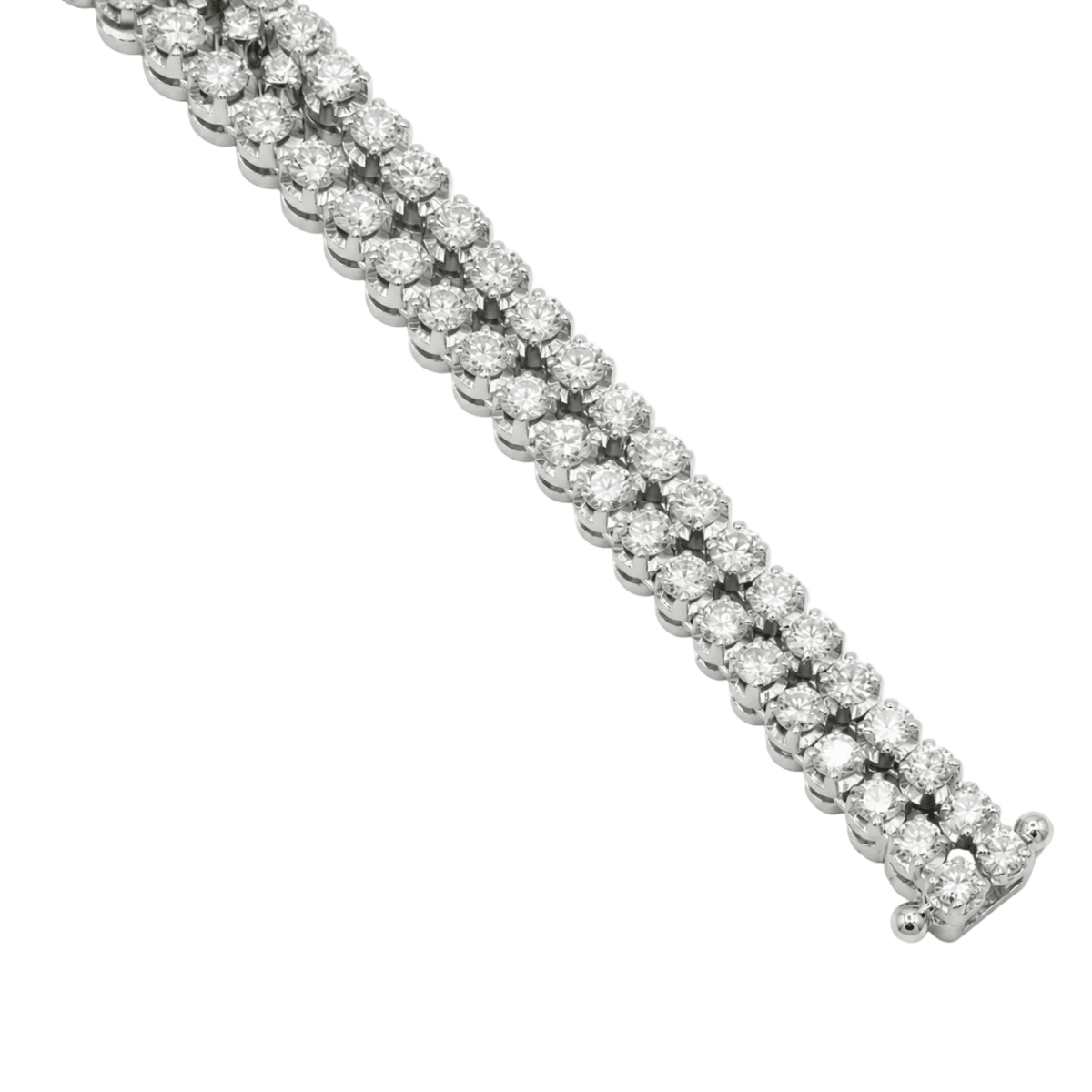 Bracelet Souple en or blanc et diamants - Castafiore