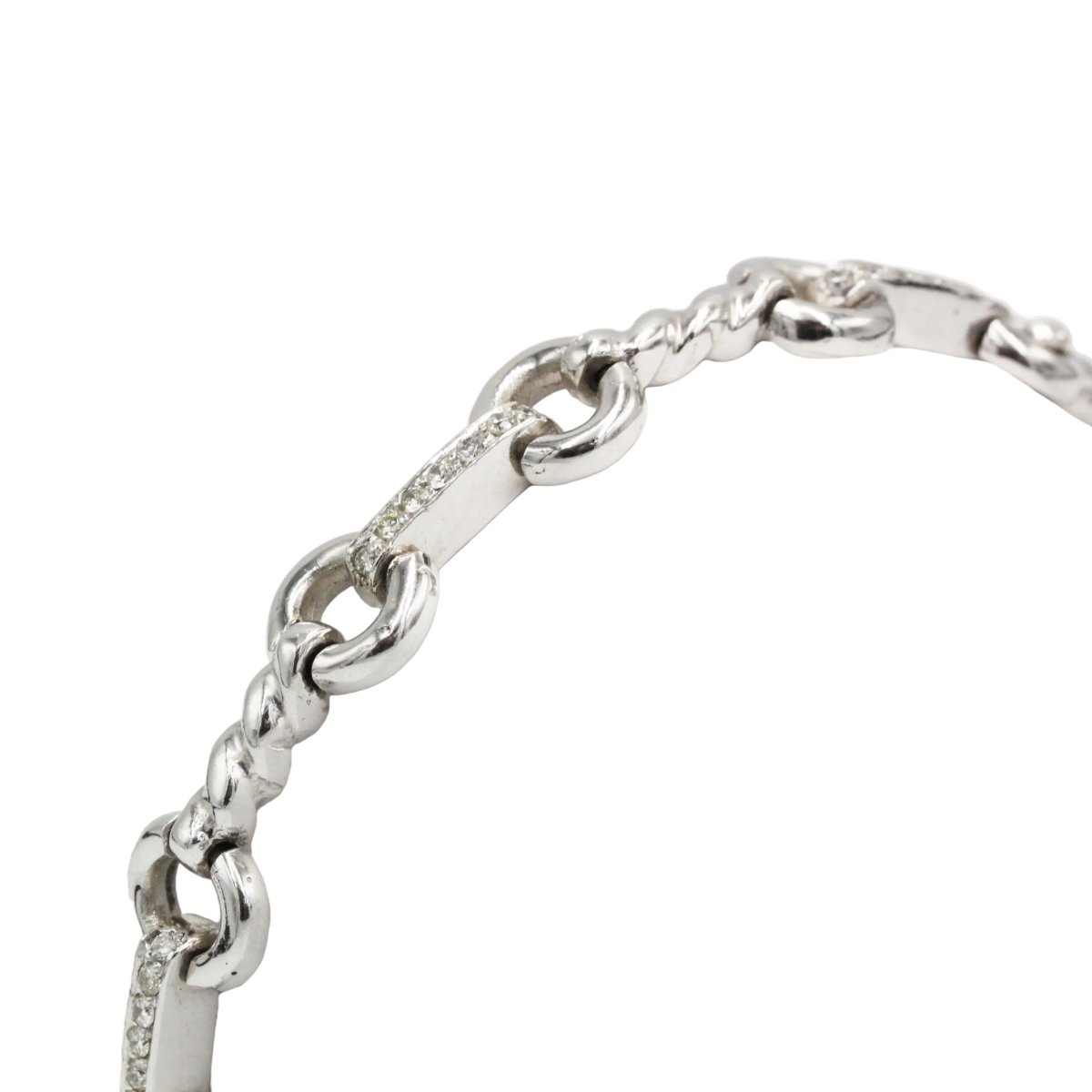 Bracelet Souple en or blanc et diamants - Castafiore
