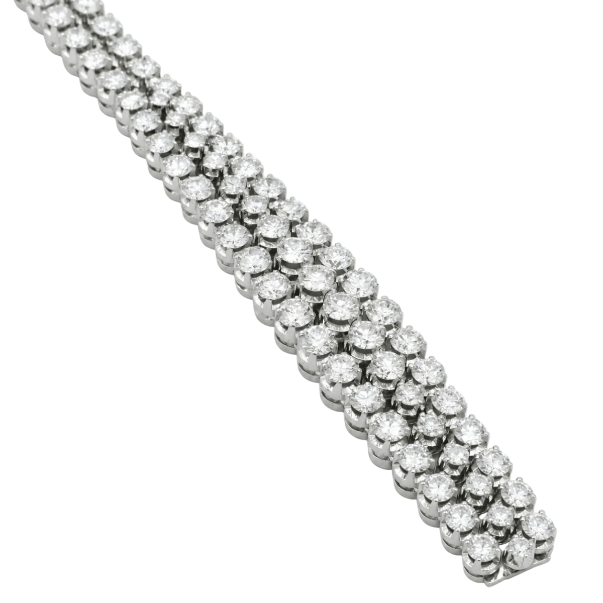 Bracelet Souple en or blanc et diamants - Castafiore