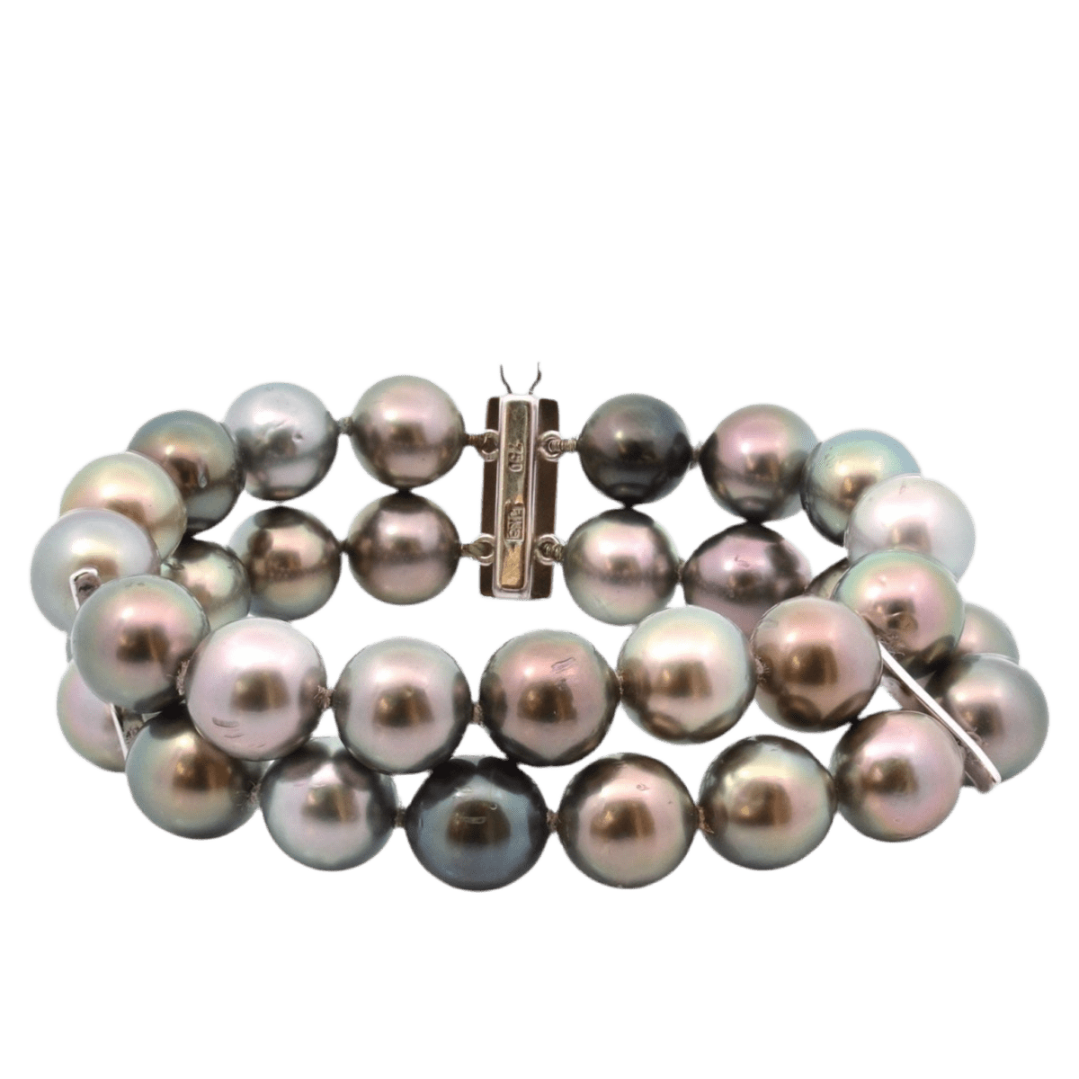 Bracelet Souple en or blanc et perles - Castafiore