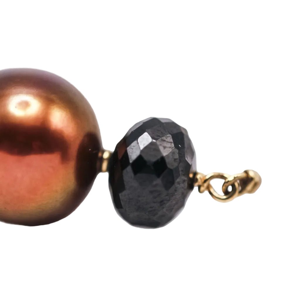 Bracelet Souple en or blanc, perles et spinelles - Castafiore