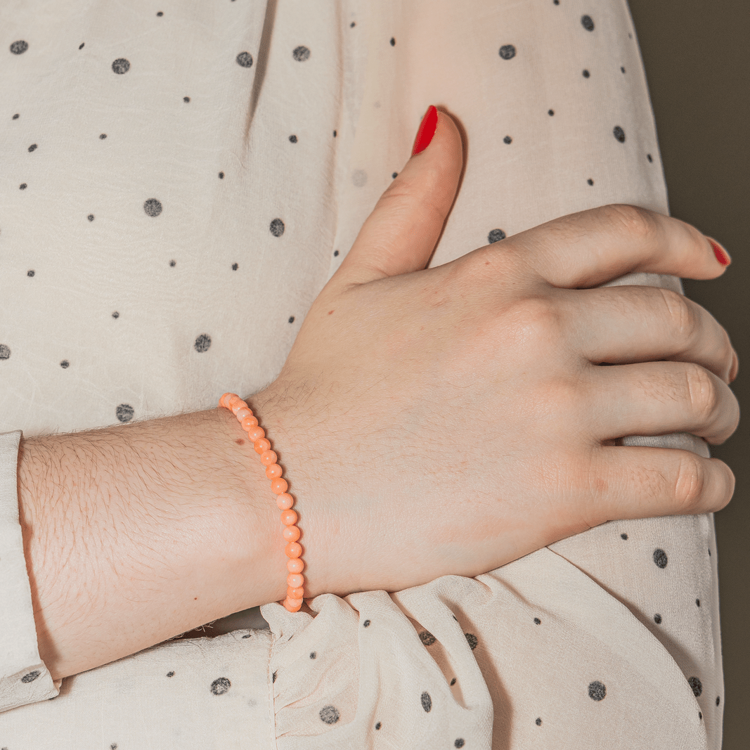 Bracelet  Yellow gold Coral