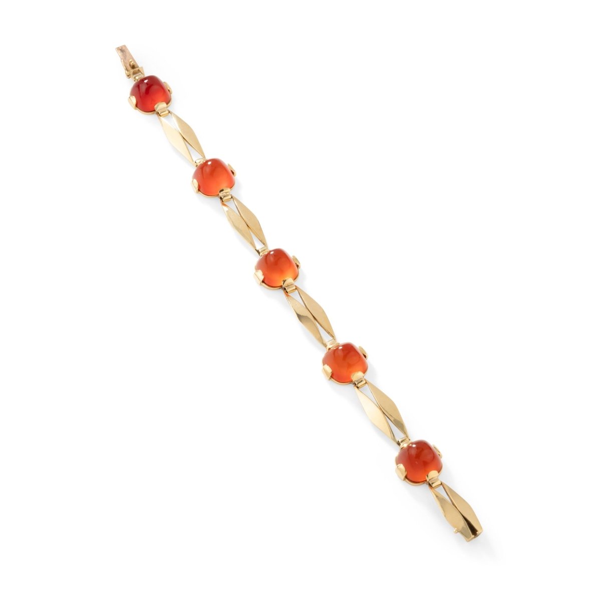 Bracelet Souple en or jaune et cornaline - Castafiore