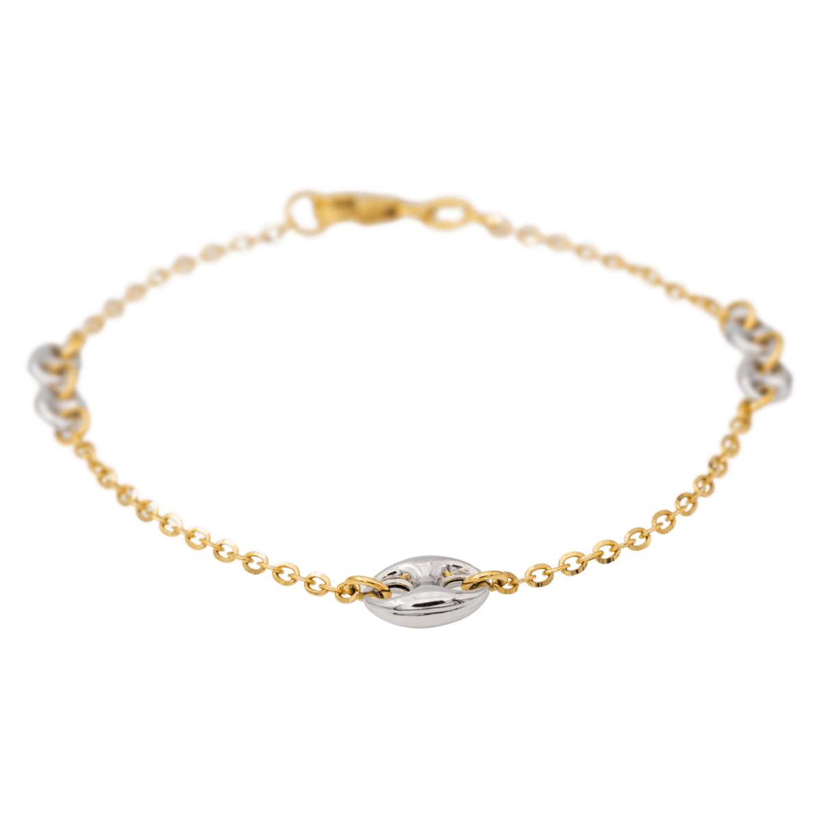 Bracelet Coffee beans Yellow gold