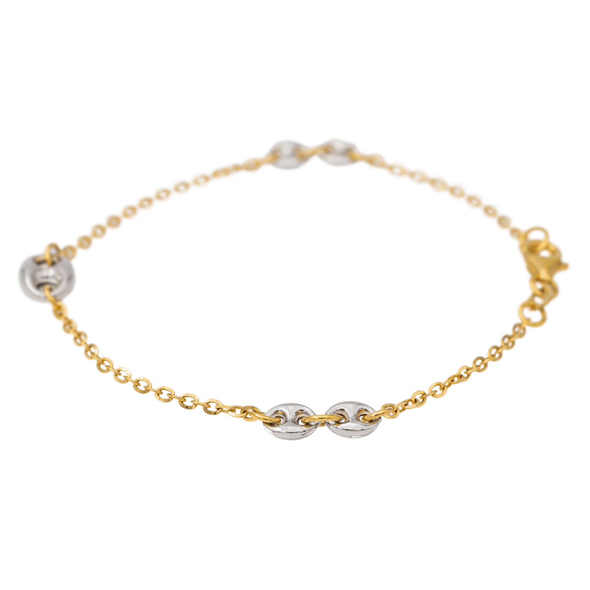 Bracelet Coffee beans Yellow gold