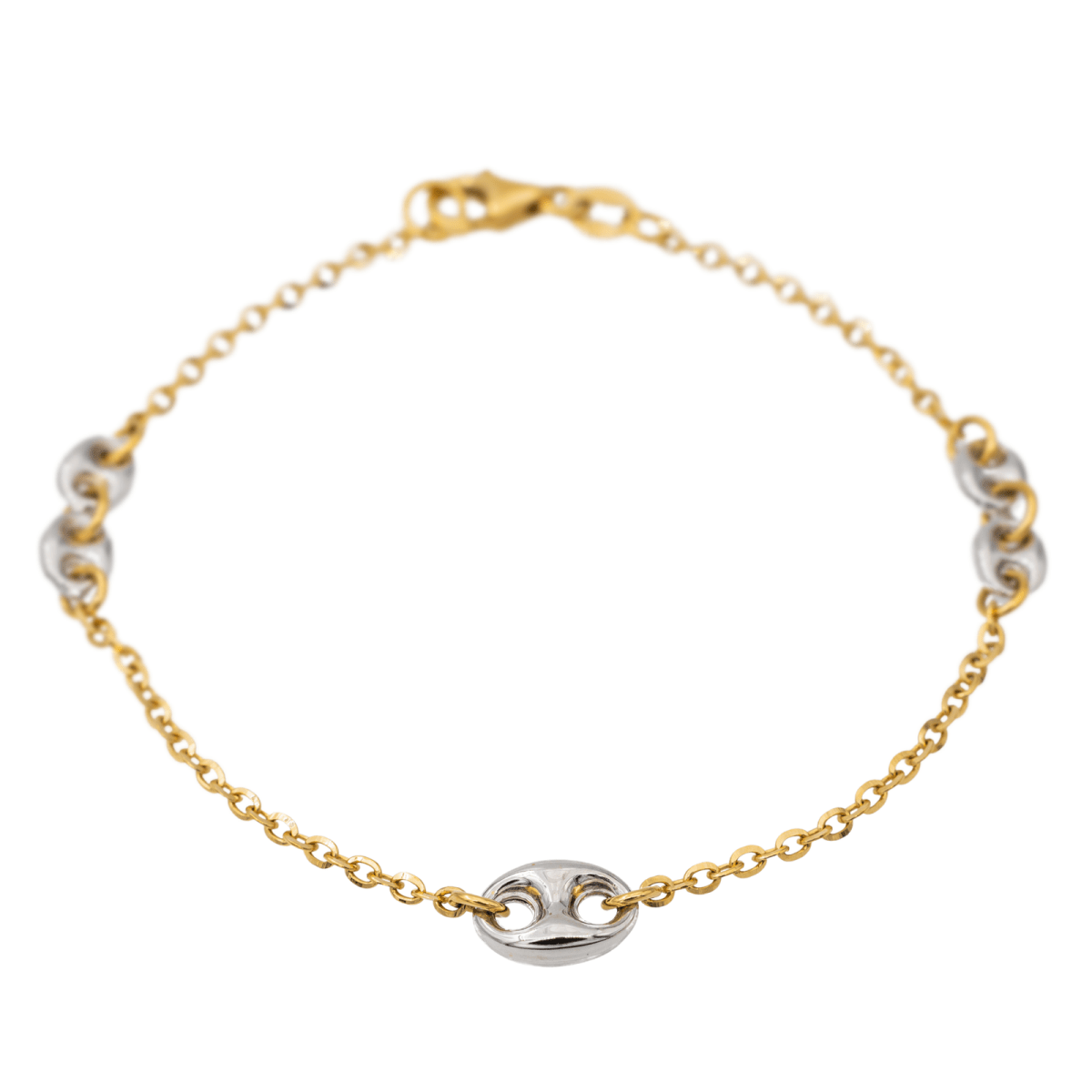Bracelet Coffee beans Yellow gold