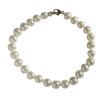 Bracelet Souple en or jaune et perles - Castafiore